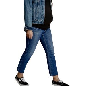 HP 🎉 GAP Maternity True Waistband Full Panel Cheeky Straight Ankle Jeans Size 28